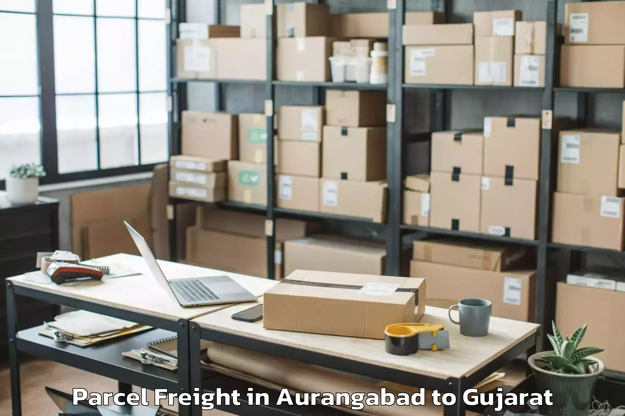 Easy Aurangabad to Prantij Parcel Freight Booking